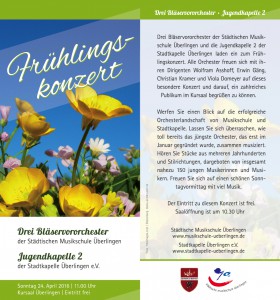 Frühlingskonzert der Städt. Musikschulorchester und der Jugendkapelle II @ Kursaal | Überlingen | Baden-Württemberg | Deutschland