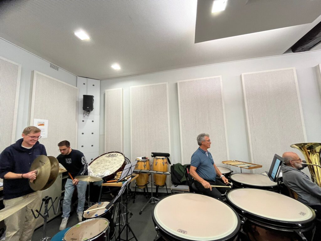 Probenwochenende 2025 Stadtkapelle Überlingen Schlagzeugregister